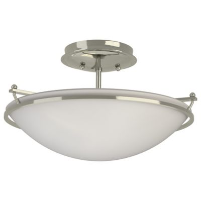 Hubbardton Forge Plain Semi-Flushmount Light - Color: Matte - Size: Small -