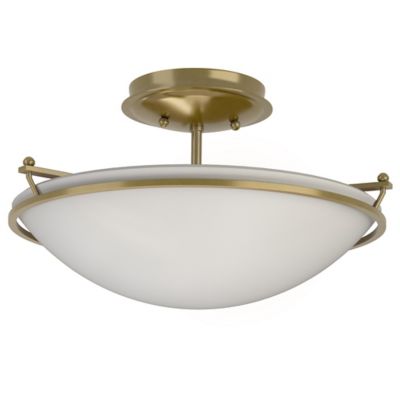 Hubbardton Forge Plain Semi-Flushmount Light - Color: Matte - Size: Small -