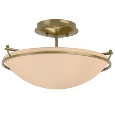 Hubbardton Forge Plain Semi-Flushmount Light - Color: Matte - Size: Small -