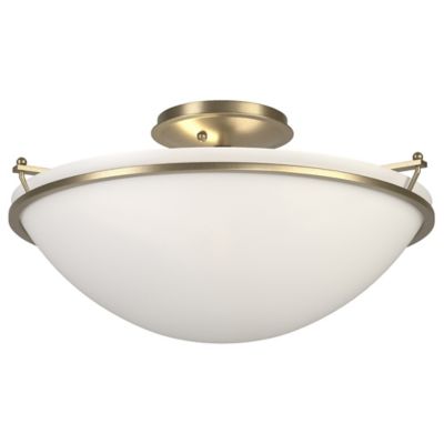 Hubbardton Forge Plain Semi-Flushmount Light - Color: Matte - Size: Large -