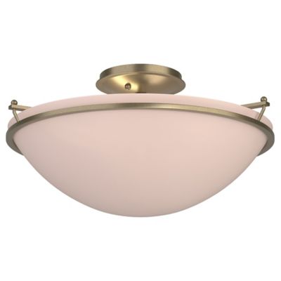 Hubbardton Forge Plain Semi-Flushmount Light - Color: Matte - Size: Large -