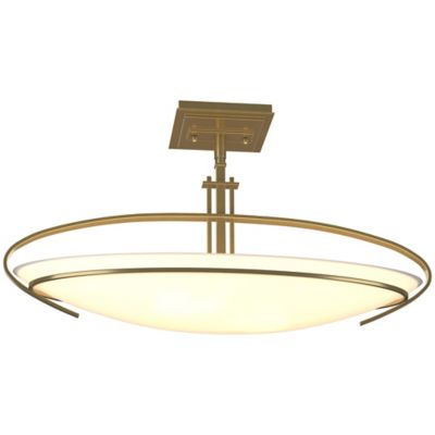 Hubbardton Forge Mackintosh Semi-Flushmount Light - Color: Brass - Size: 2 