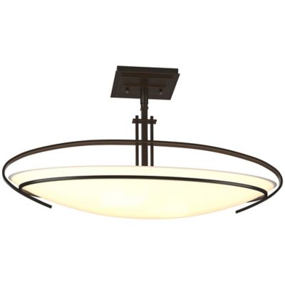 Hubbardton Forge Mackintosh Semi-Flushmount Light - Color: Bronze - Size: 2