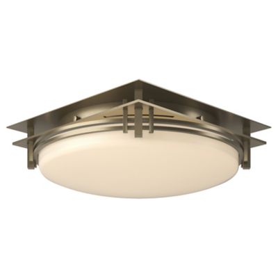 Hubbardton Forge Banded Flushmount Light - Color: Gold - Size: 2 light - 12