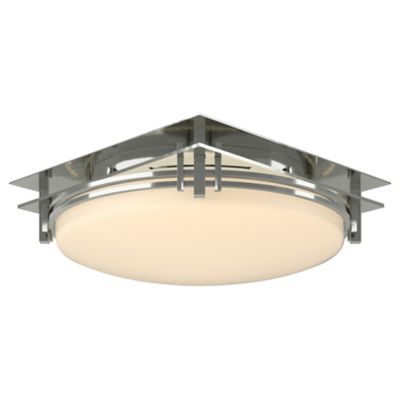 Hubbardton Forge Banded Flushmount Light - Color: Silver - Size: 2 light - 