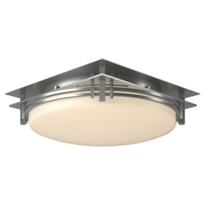 Hubbardton Forge Banded Flushmount Light - Color: Silver - Size: 2 light - 