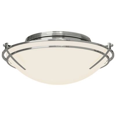 Hubbardton Forge Tryne Flushmount Light - Color: Polished - Size: 2 light -