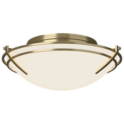 Hubbardton Forge Tryne Flushmount Light - Color: Polished - Size: 2 light -