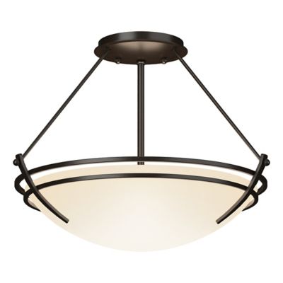 Hubbardton Forge Presidio Tryne Bowl Semi-Flushmount Light - Color: Matte -