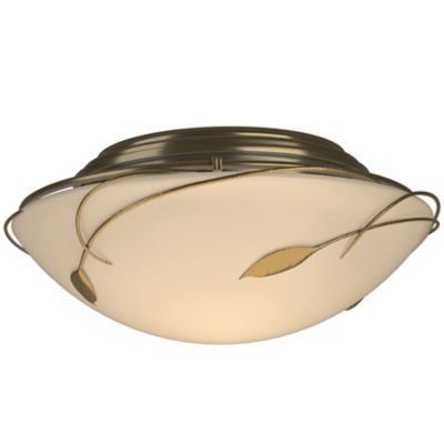 Hubbardton Forge Forged Leaves Flushmount Light - Color: Beige - Size: 2 li