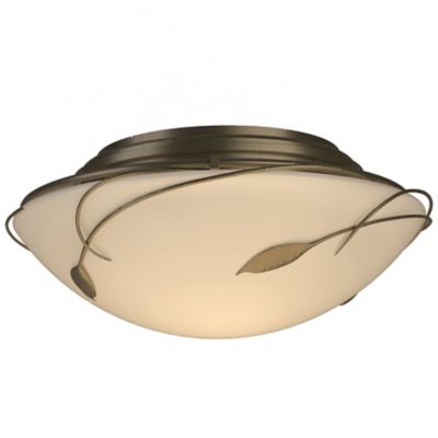 Hubbardton Forge Forged Leaves Flushmount Light - Color: Beige - Size: 2 li