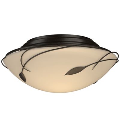 Hubbardton Forge Forged Leaves Flushmount Light - Color: Beige - Size: 2 li