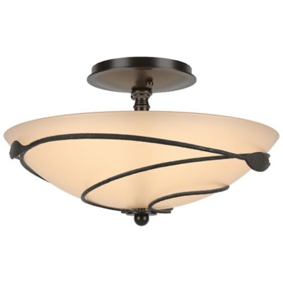 Hubbardton Forge Forged Leaves Semi-Flushmount Light - Color: Matte - Size: