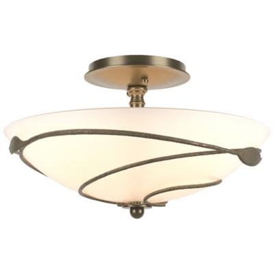 Hubbardton Forge Forged Leaves Semi-Flushmount Light - Color: Matte - Size: