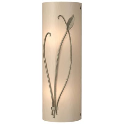 Hubbardton Forge Forged Leaf and Stem Wall Sconce - Color: Glossy - Size: 2