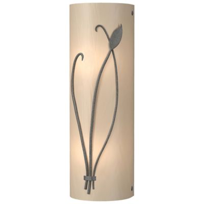 Hubbardton Forge Forged Leaf and Stem Wall Sconce - Color: Glossy - Size: 2