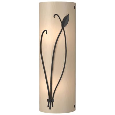 Hubbardton Forge Forged Leaf and Stem Wall Sconce - Color: Glossy - Size: 2