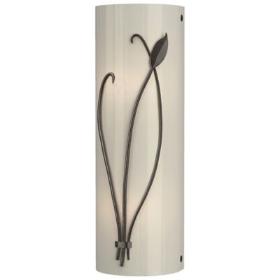 Hubbardton Forge Forged Leaf and Stem Wall Sconce - Color: Glossy - Size: 2