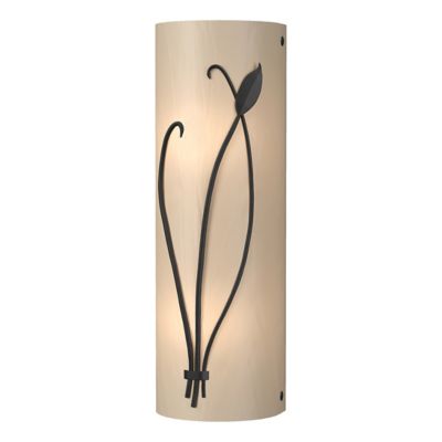 Hubbardton Forge Forged Leaf and Stem Wall Sconce - Color: Glossy - Size: 2