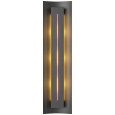 Hubbardton Forge Gallery Wall Sconce With 3.1 In. Projection - Color: Black