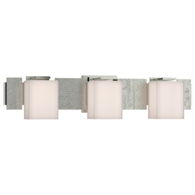 Hubbardton Forge Impressions 3-Light Wall Sconce - Color: Silver - Size: 3 