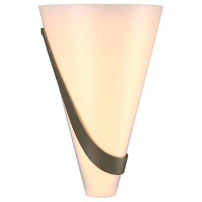 Hubbardton Forge Half Cone with Sweep Wall Sconce - Color: Beige - Size: 2 