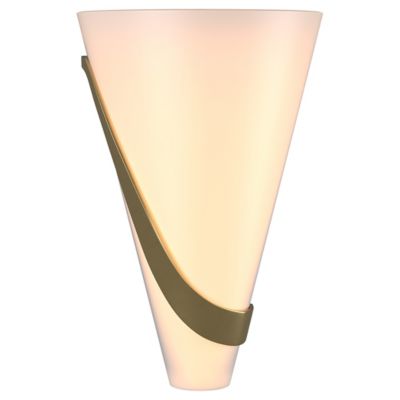 Hubbardton Forge Half Cone with Sweep Wall Sconce - Color: Beige - Size: 2 