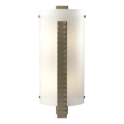 Hubbardton Forge Forged Vertical Bars ADA Wall Sconce - Color: White - Size