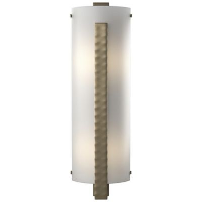 Hubbardton Forge Forged Vertical Bars ADA Wall Sconce - Color: White - Size