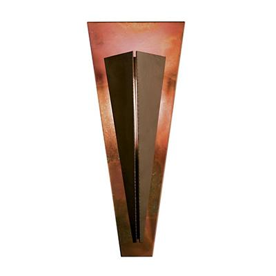 Tapered Angle Wall Sconce With Copper