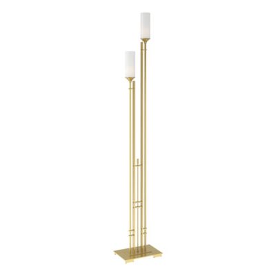 Hubbardton Forge Metra Twin Tall Floor Lamp - Color: Brass - Size: 2 light 