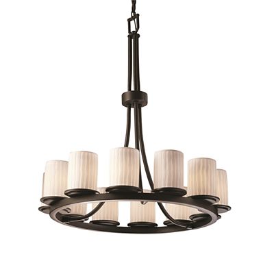 R066926 Justice Design Group Limoges Dakota 12 Light Chand sku R066926