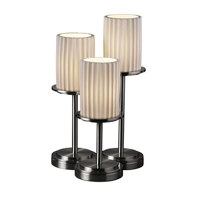 Justice Design Group Limoges Dakota Table Lamp - Color: Silver - POR-8797-1