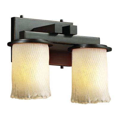 Justice Design Group Veneto Luce Dakota Straight Vanity Light - Color: Ambe