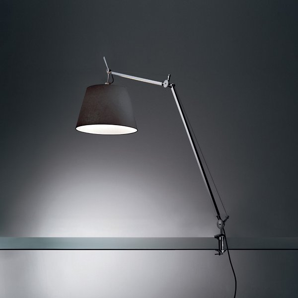 Tolomeo Mega Lamp With Table Clamp - Color: Black - Size: 12"" - Artemide USC-TLM2006