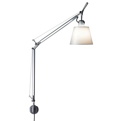 Artemide Tolomeo Mega with Shade Wall Light - Color: Polished - Size: 7 