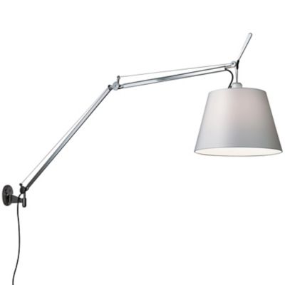 Artemide Tolomeo Mega with Shade Wall Light - Color: Polished - Size: 7 