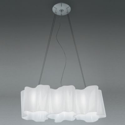 Artemide Logico Micro Triple Linear Chandelier Light - Color: White - Size: