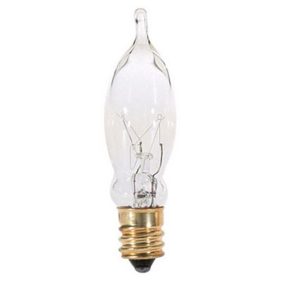 75W 120V CA5 E12 Clear Bulb by Satco Lighting S3241