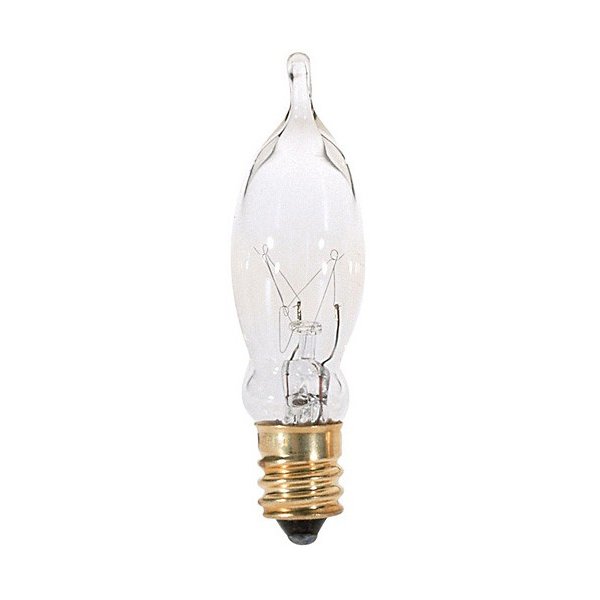 75W 120V CA5 E12 Clear Bulb by Satco Lighting S3241
