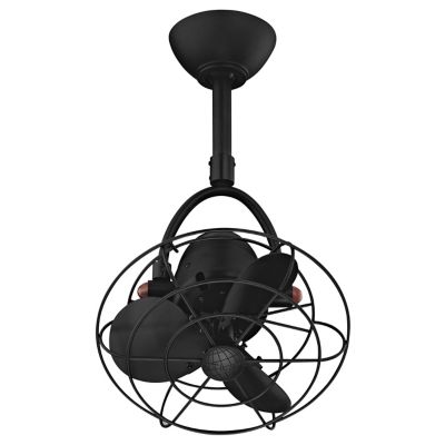 Atlas Fan Company Diane Ceiling Fan - Color: Black - Blade Color: Matte Bla