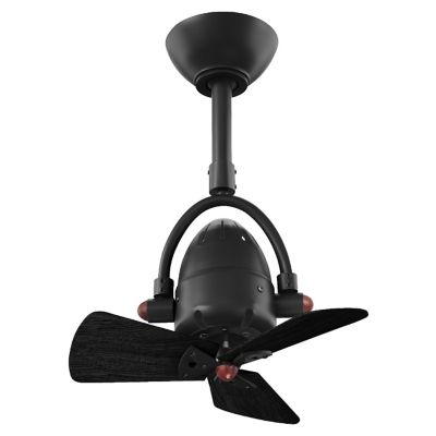 Atlas Fan Company Diane Ceiling Fan - Color: Black - Blade Color: Matte Bla