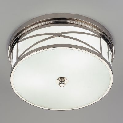 Robert Abbey Chase Flushmount Light - Color: White - S1985