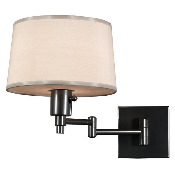 Robert Abbey Real Simple Swingarm Wall Sconce - Color: White - 1826