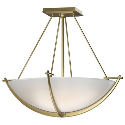 Hubbardton Forge Compass Bowl Semi-Flushmount Light - Color: Polished - Siz