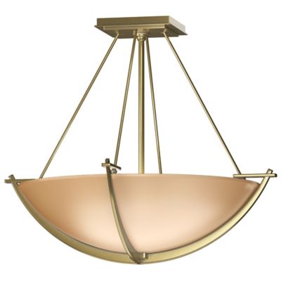 Hubbardton Forge Compass Bowl Semi-Flushmount Light - Color: Polished - Siz