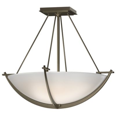 Hubbardton Forge Compass Bowl Semi-Flushmount Light - Color: Antique - Size