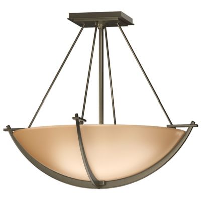 Hubbardton Forge Compass Bowl Semi-Flushmount Light - Color: Antique - Size