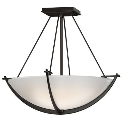 Hubbardton Forge Compass Bowl Semi-Flushmount Light - Color: Oil Rubbed - S