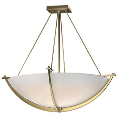 Hubbardton Forge Compass Bowl Semi-Flushmount Light - Color: Polished - Siz